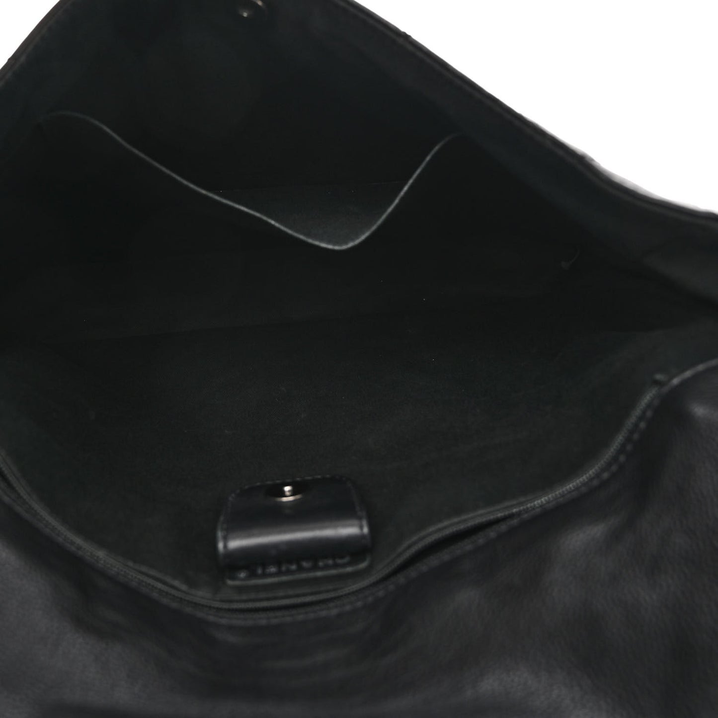 Calfskin Quilted Couture Messenger Black