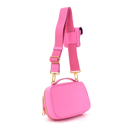 Louis Vuitton LOUIS VUITTON Calfskin Embossed Monogram Vuittamins Utility Crossbody Rose Violet 3 of 10