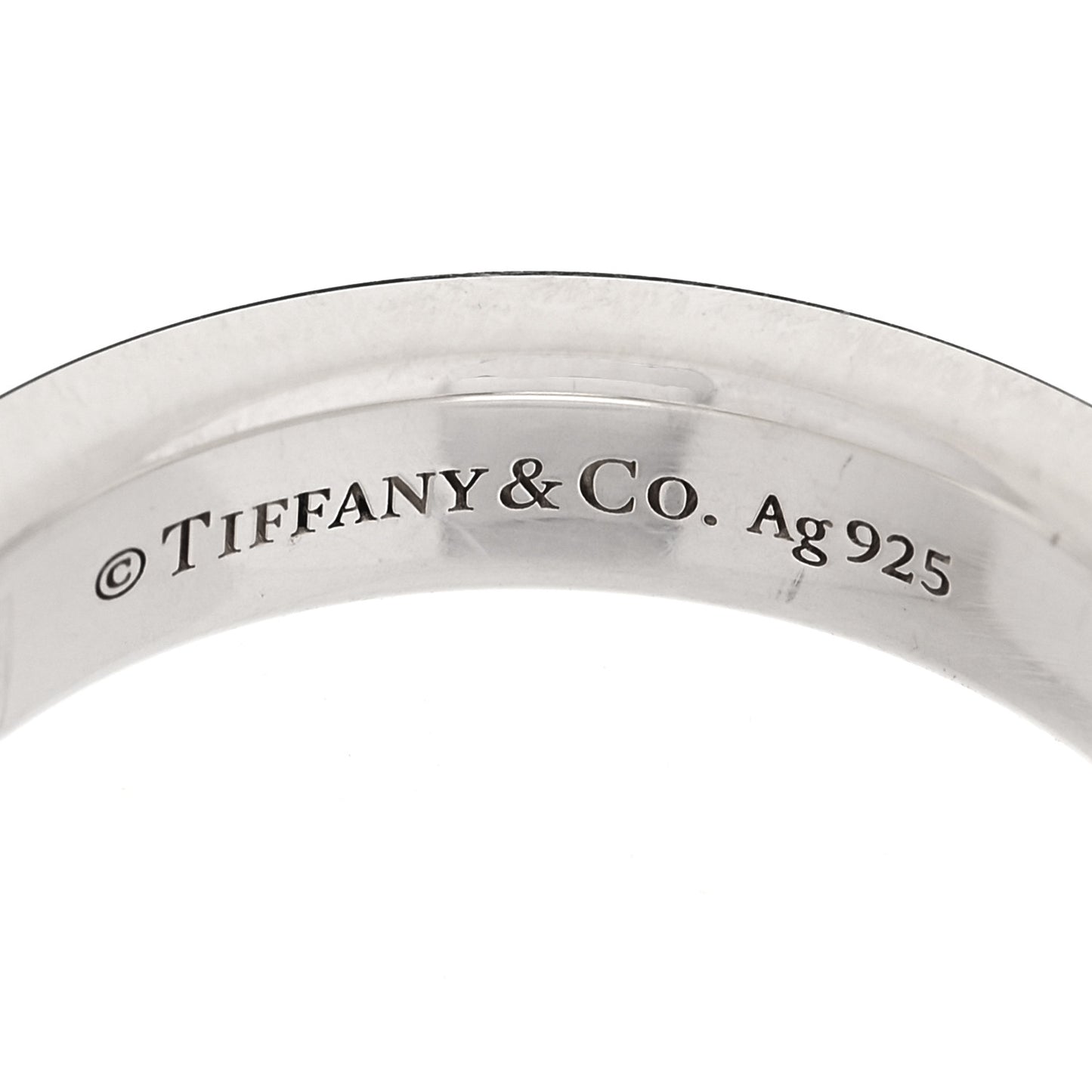 Sterling Silver Makers Narrow Slice Ring 50 5.5