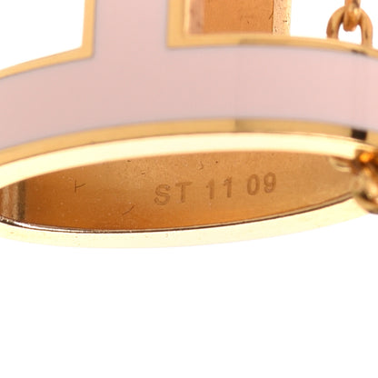 Hermes Lacquered Rose Gold Pop H Pendant Necklace Rose Dragee 7 of 8