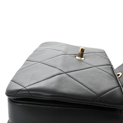 Chanel Lambskin Quilted Medium Trendy CC Flap Dual Handle Bag Black 11 of 11