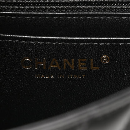 Chanel Aged Calfskin Chevron Quilted 2.55 Reissue Mini Flap Black 6 of 10