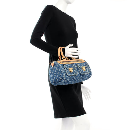 Louis Vuitton Monogram Denim Neo Speedy Blue 2 of 11