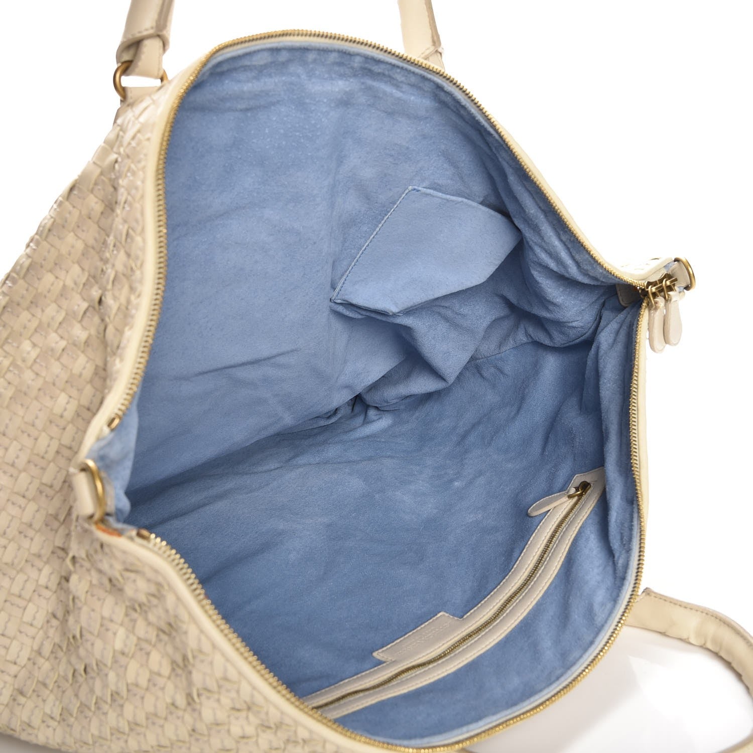 Bottega Veneta Nappa Linen Intrecciato Maxi Convertible Tote Mink 6 of 11