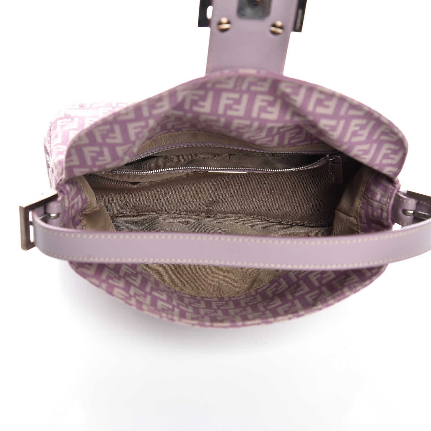 Fendi Zucchino Cuoio Baguette Lilla 5 of 8