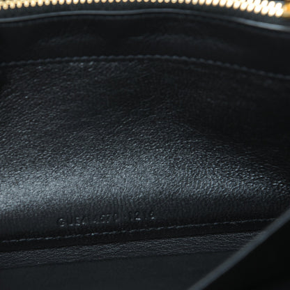 Saint Laurent Calfskin Monogram Zip Around Wallet Black 7 of 7