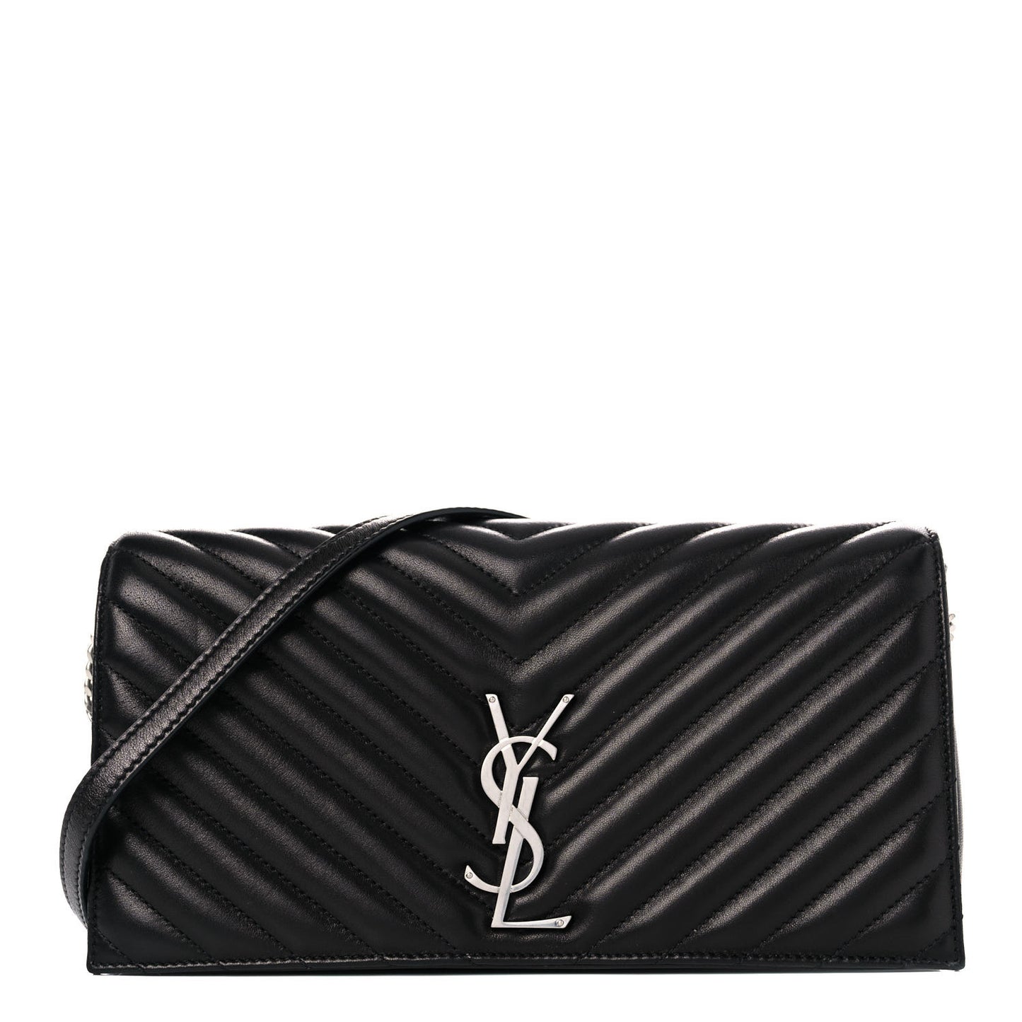 Lambskin Matelasse Monogram Kate 99 Black