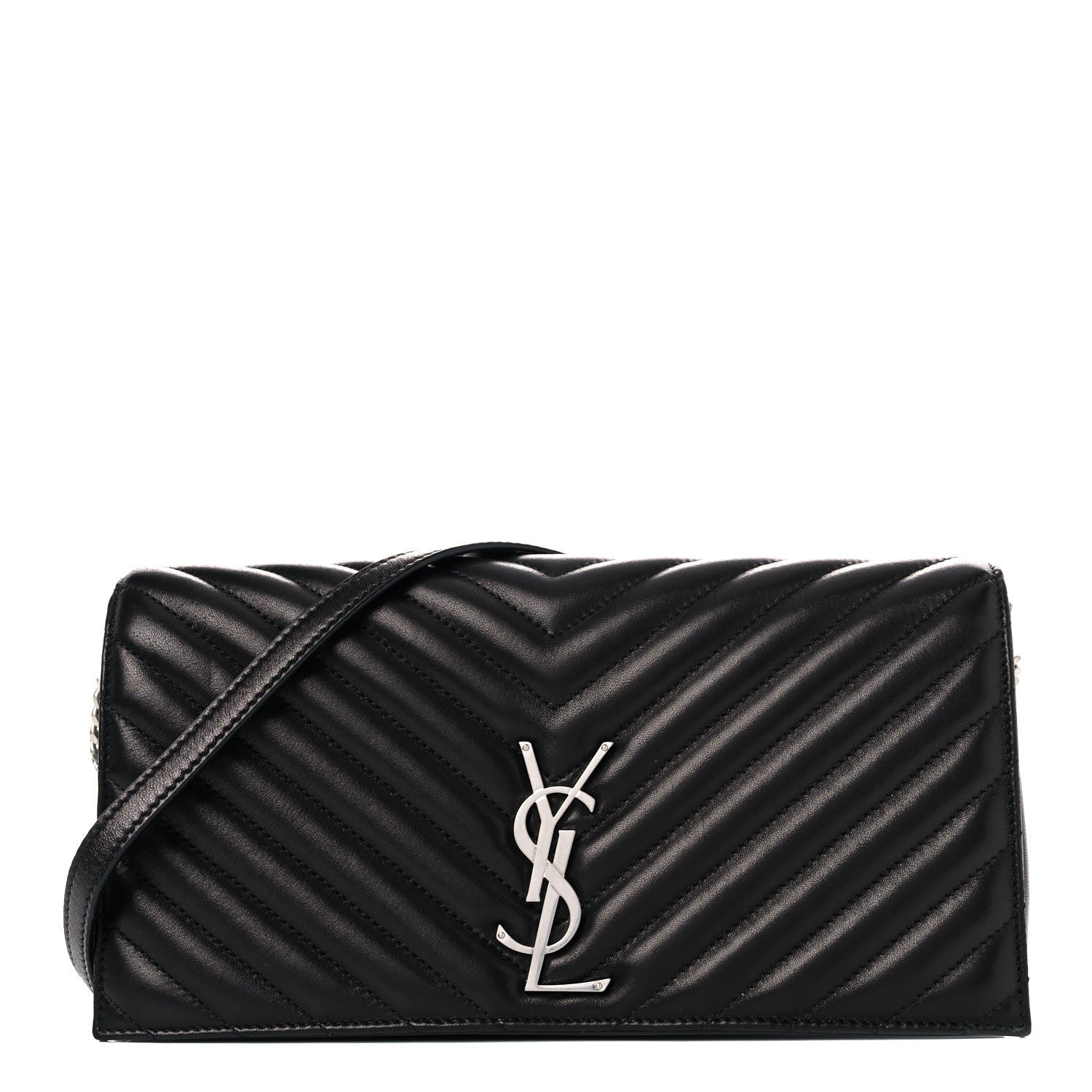 Saint Laurent Lambskin Matelasse Monogram Kate 99 Black 1 of 15