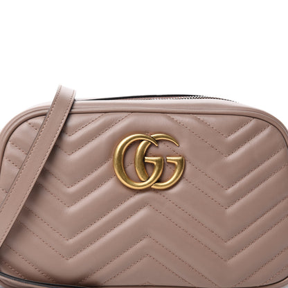 Gucci Calfskin Matelasse Small GG Marmont Chain Shoulder Bag Porcelain Rose 10 of 10