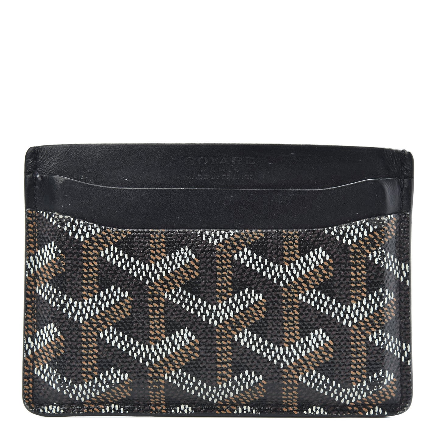 Goyardine Saint Sulpice Card Holder Black