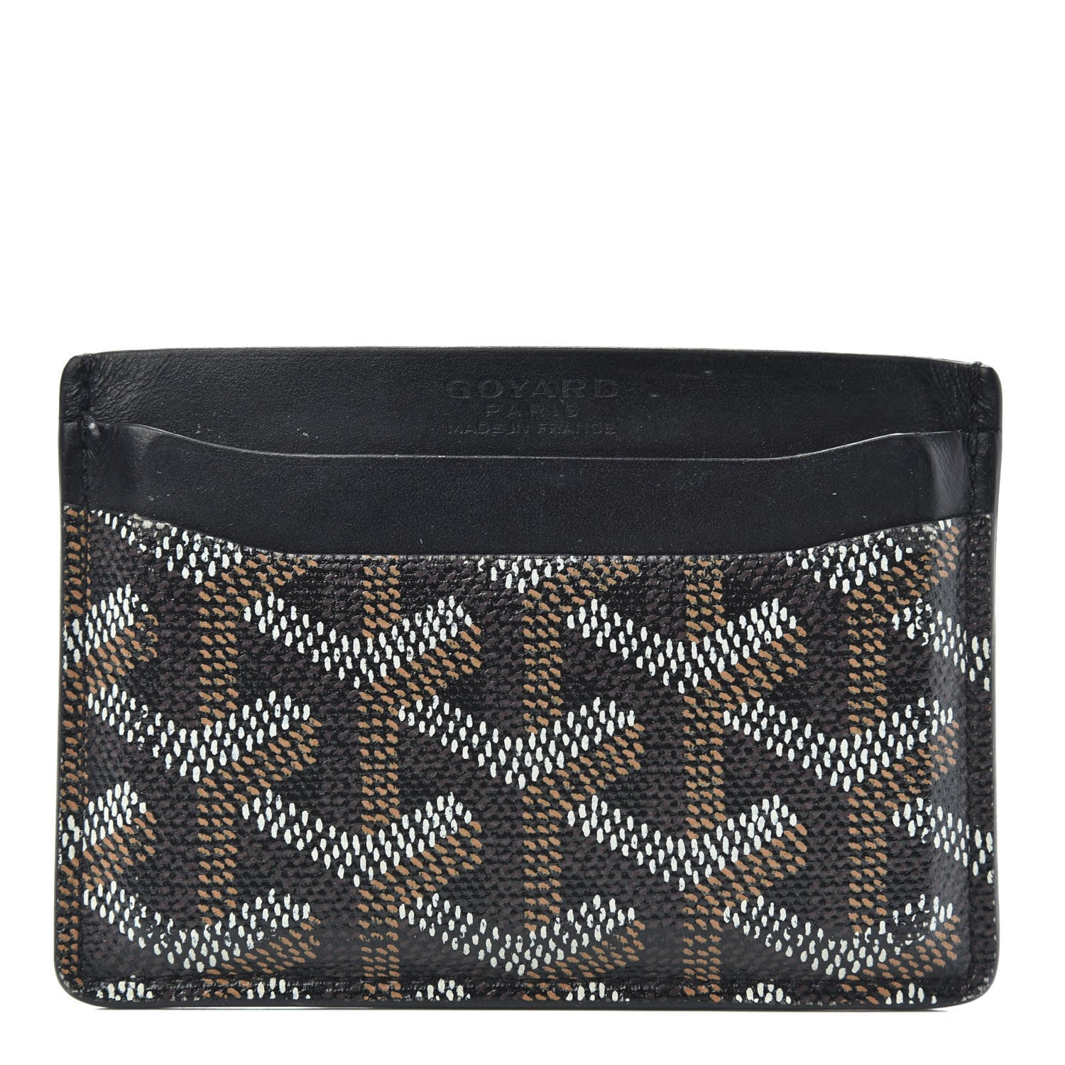 Goyard Goyardine Saint Sulpice Card Holder Black 1 of 9