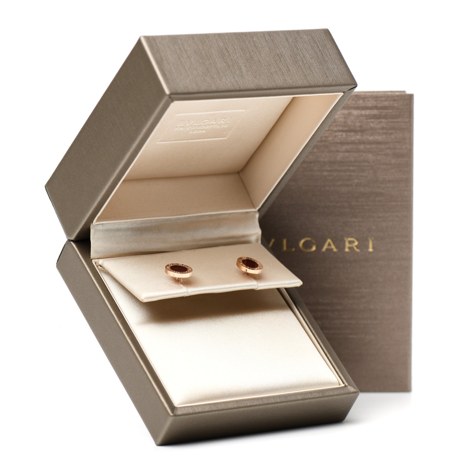 Bulgari 18K Rose Gold Carnelian BVLGARI BVLGARI Stud Earrings 6 of 6