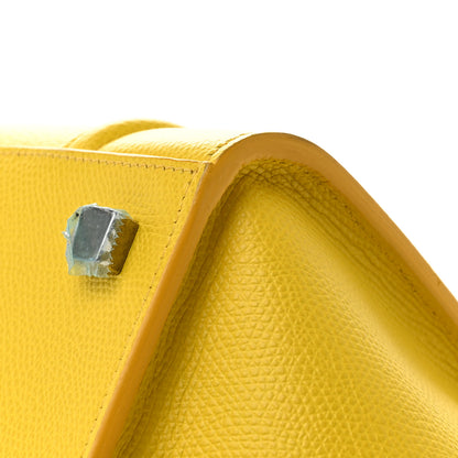 Celine Baby Grained Calfskin Medium Phantom Luggage Yellow 10 of 14