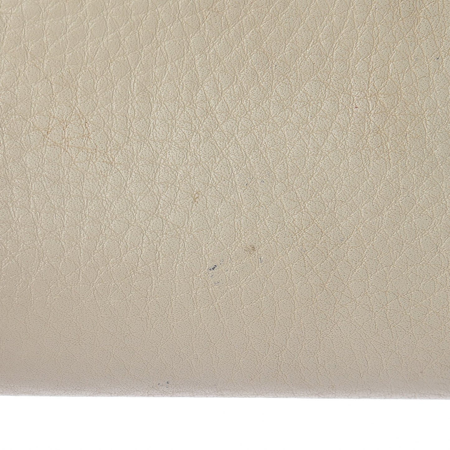 Pebbled Calfskin Soho Zip Around Wallet Off White