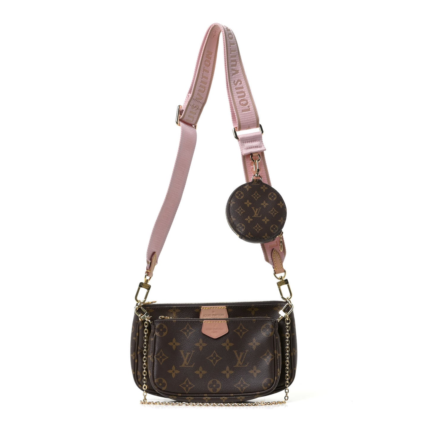 Monogram Multi Pochette Accessories Rose Clair