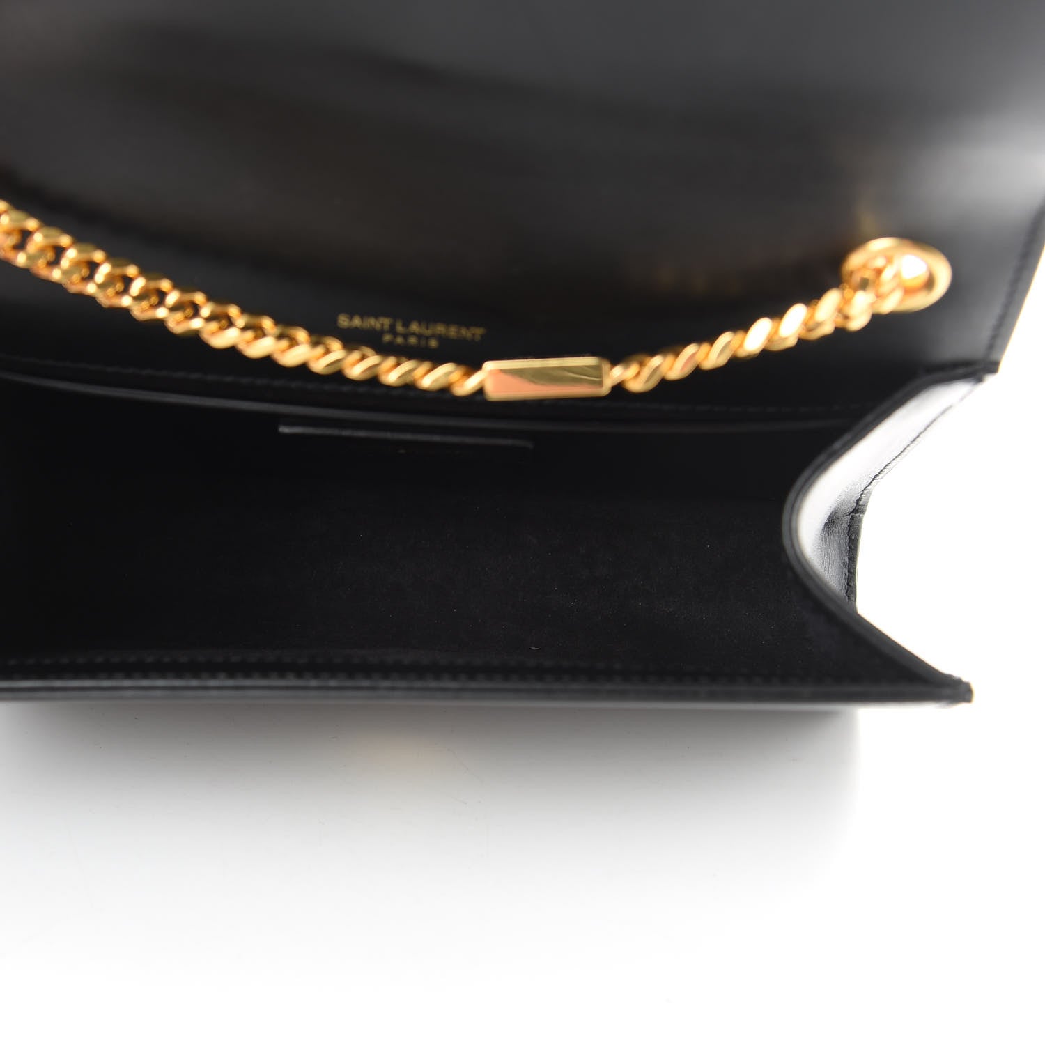 Saint Laurent Smooth Calfskin Small Classic Monogram Kate Tassel Satchel Black 5 of 12
