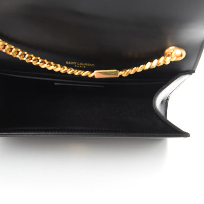 Saint Laurent Smooth Calfskin Small Classic Monogram Kate Tassel Satchel Black 5 of 12