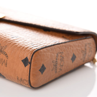 MCM Visetos Millie Wallet On Chain Cognac 9 of 9