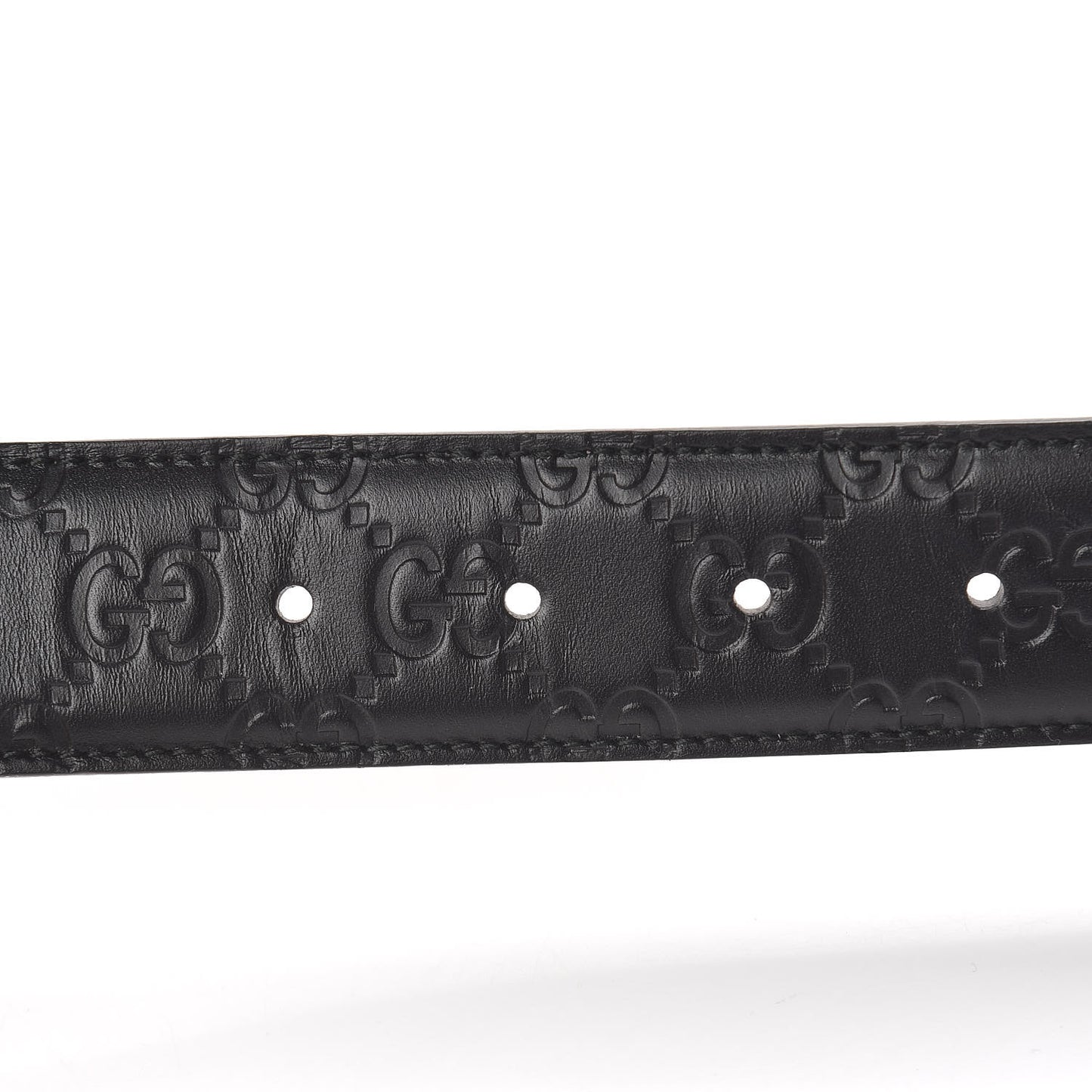 Guccissima Signature Interlocking G 37mm Belt 90 36 Black