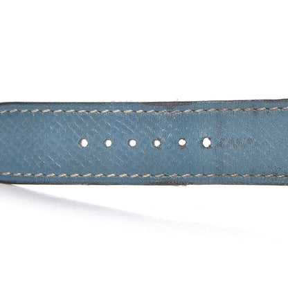 Hermes Stainless Steel Epsom 26mm Heure H Hour Watch Blue Jean 7 of 10
