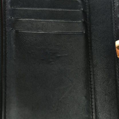 Louis Vuitton Monogram Flower Lock Compact Wallet Black 12 of 14