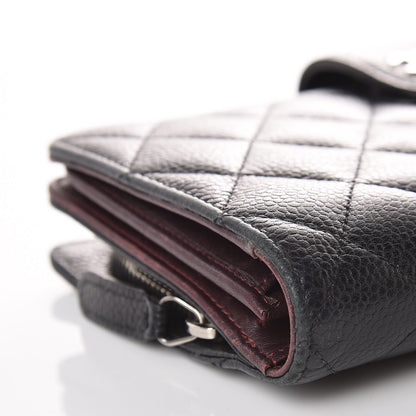 Chanel Caviar Quilted CC French Wallet Black 12 of 13