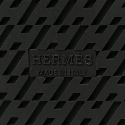 Hermes Calfskin Womens Chypre Sandals 39 Black 6 of 9
