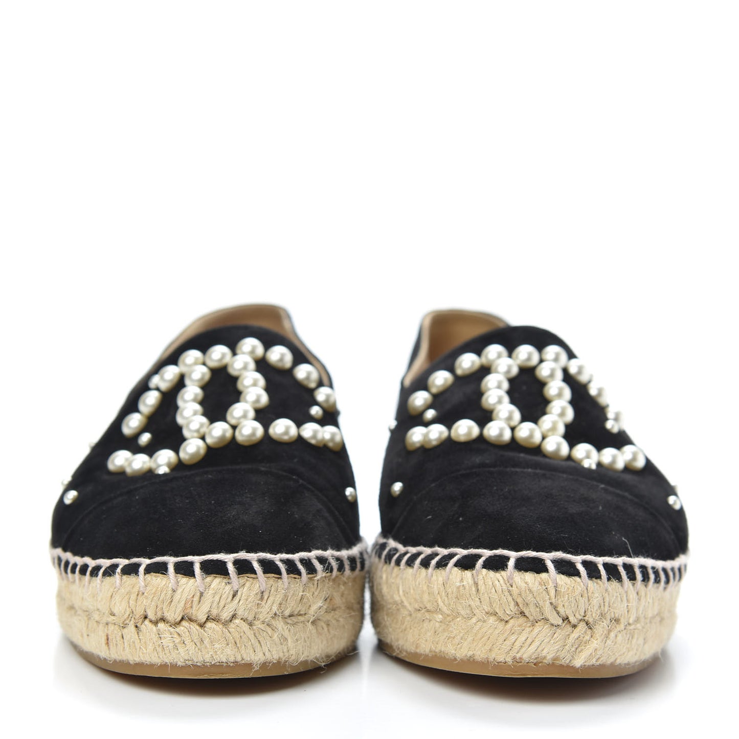 Suede Pearl CC Espadrilles 39 Black