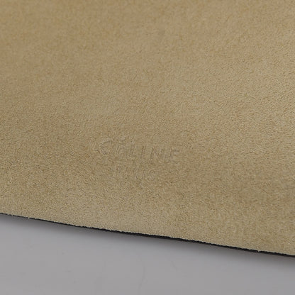 Celine Suede Lambskin Small Ribbon Shoulder Bag Dune Black 6 of 10