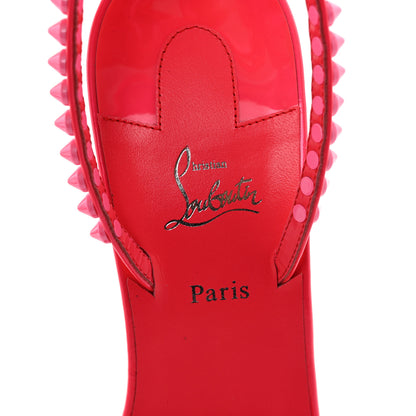 Christian Louboutin Kid Laminato So Me 100 Sandals 40.5 Pink 7 of 7