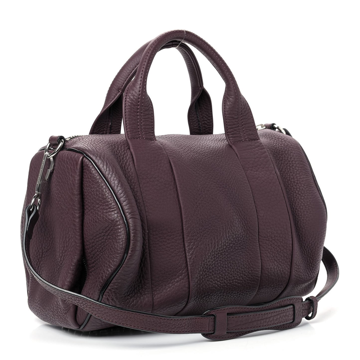 Soft Pebbled Lambskin Rocco Oxblood Nickel Hardware