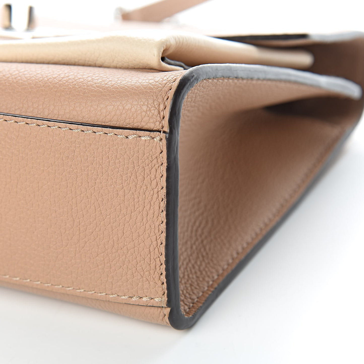 Soft Calfskin Mylockme Chain Bag BB Papyrus Creme