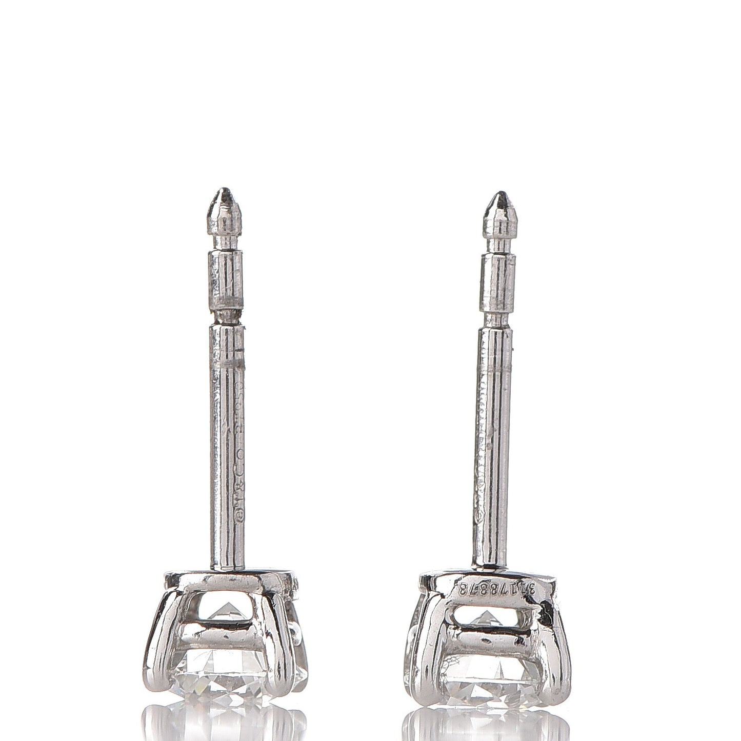 Platinum Diamond .60ctw Solitaire Earrings
