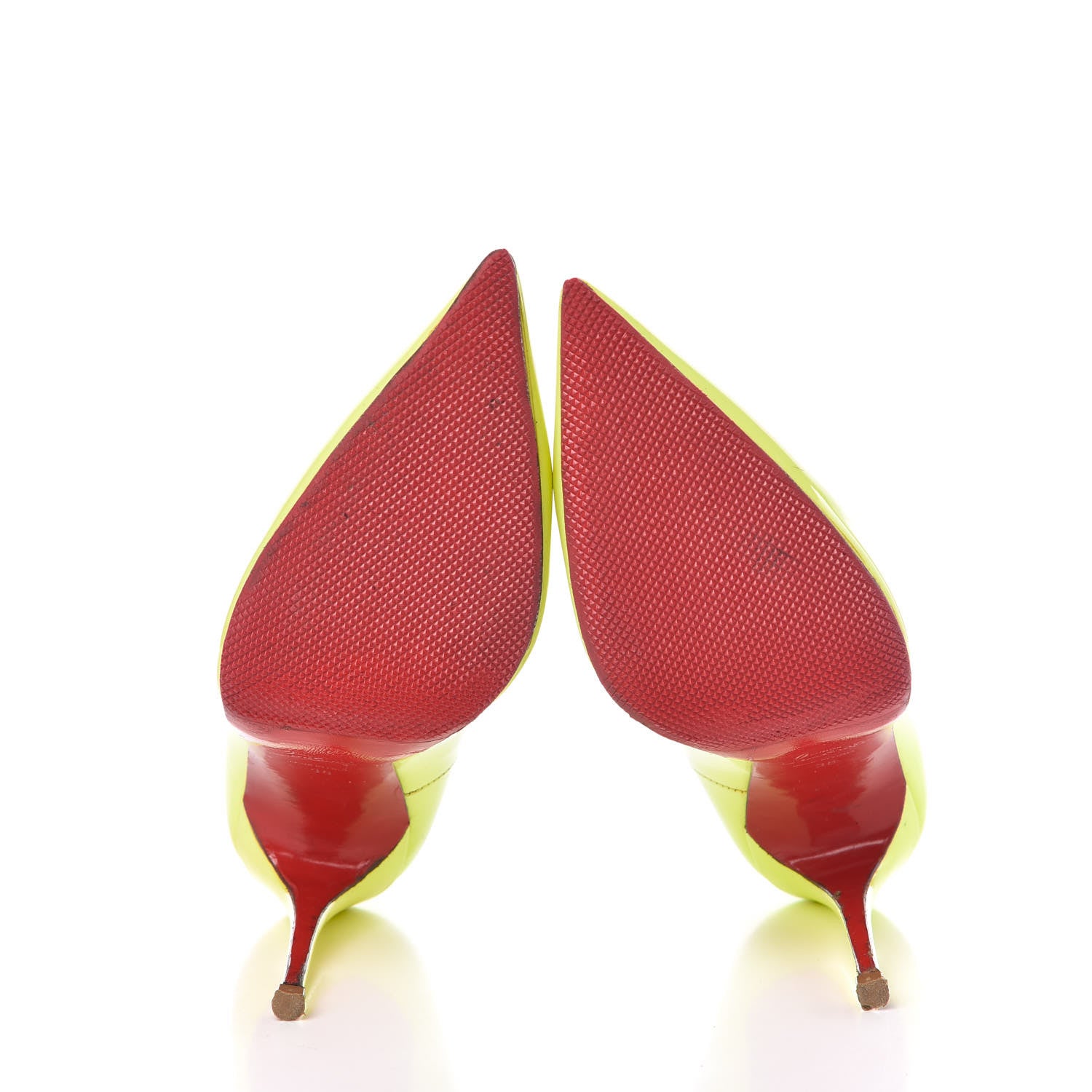 Christian Louboutin Patent So Kate 120 Pumps 38 Neon Yellow 7 of 27