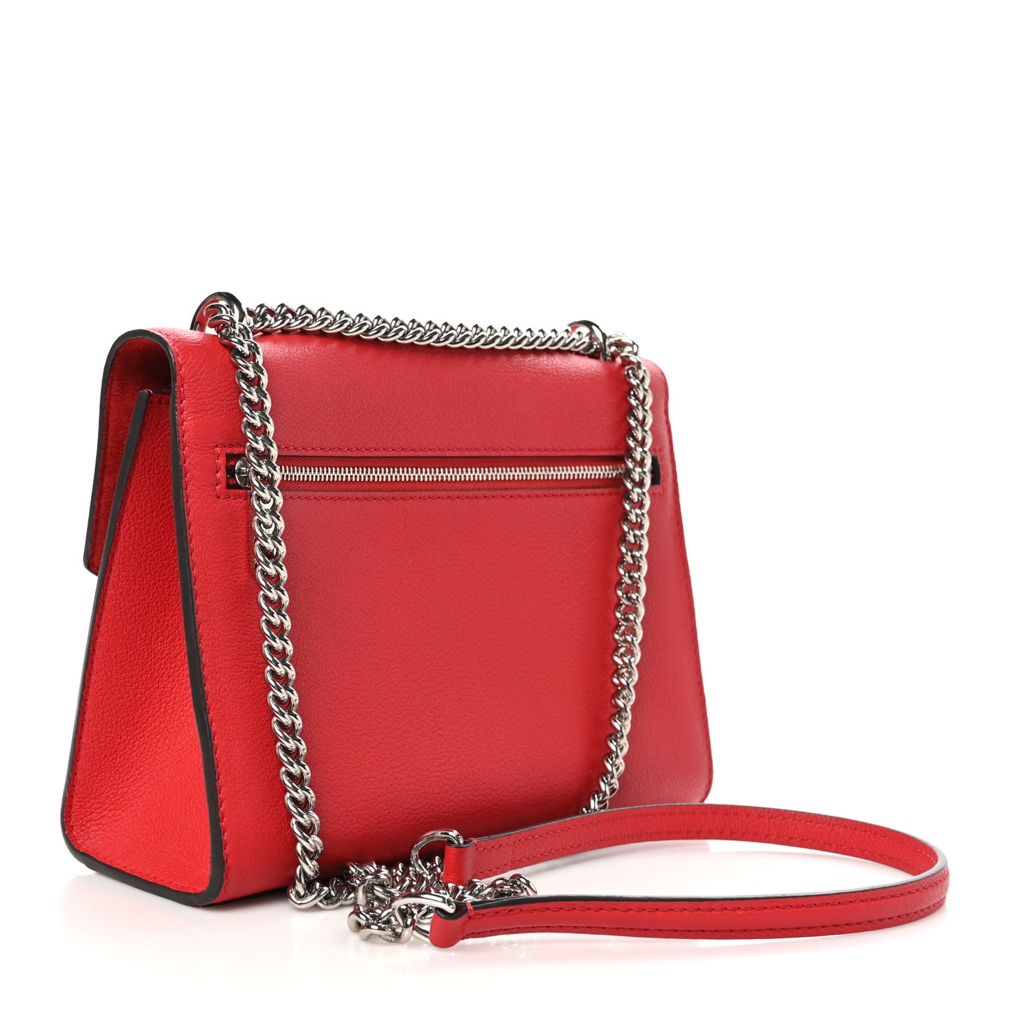 Soft Calfskin My Lockme Chain Bag BB Poppy