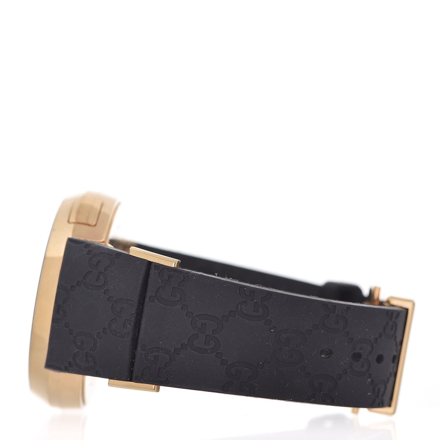 Stainless Steel Rubber 45mm Digital I-Gucci Watch Black