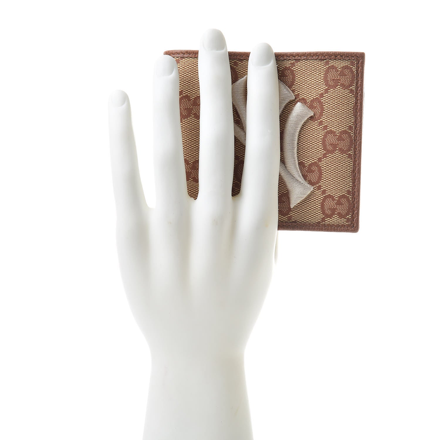 Gucci X MLB Monogram NY Yankees Bi-Fold Wallet Beige Ruggine Ivory 2 of 9