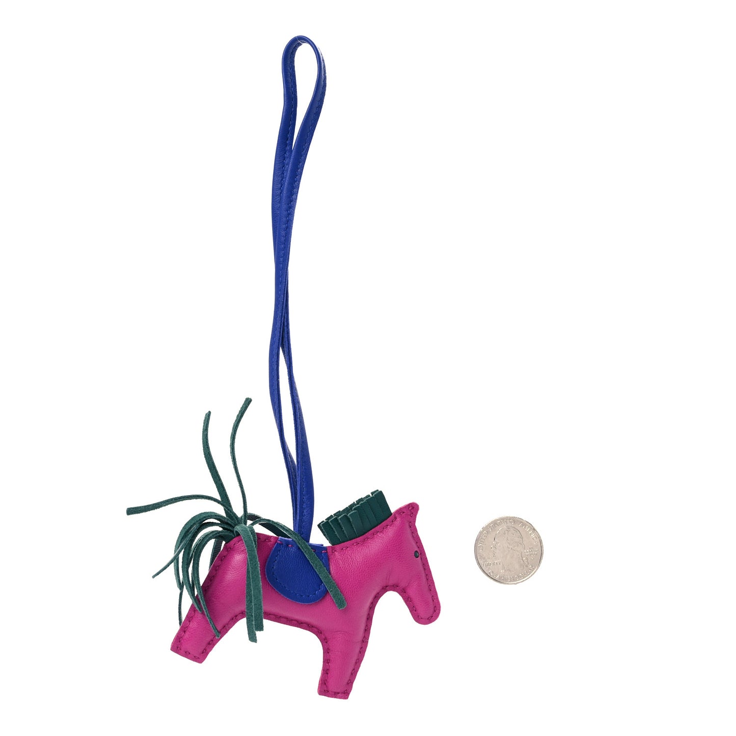 Milo Lambskin Grigri Rodeo Horse Bag Charm PM Rose Pourpre Bleu Electrique Malachite