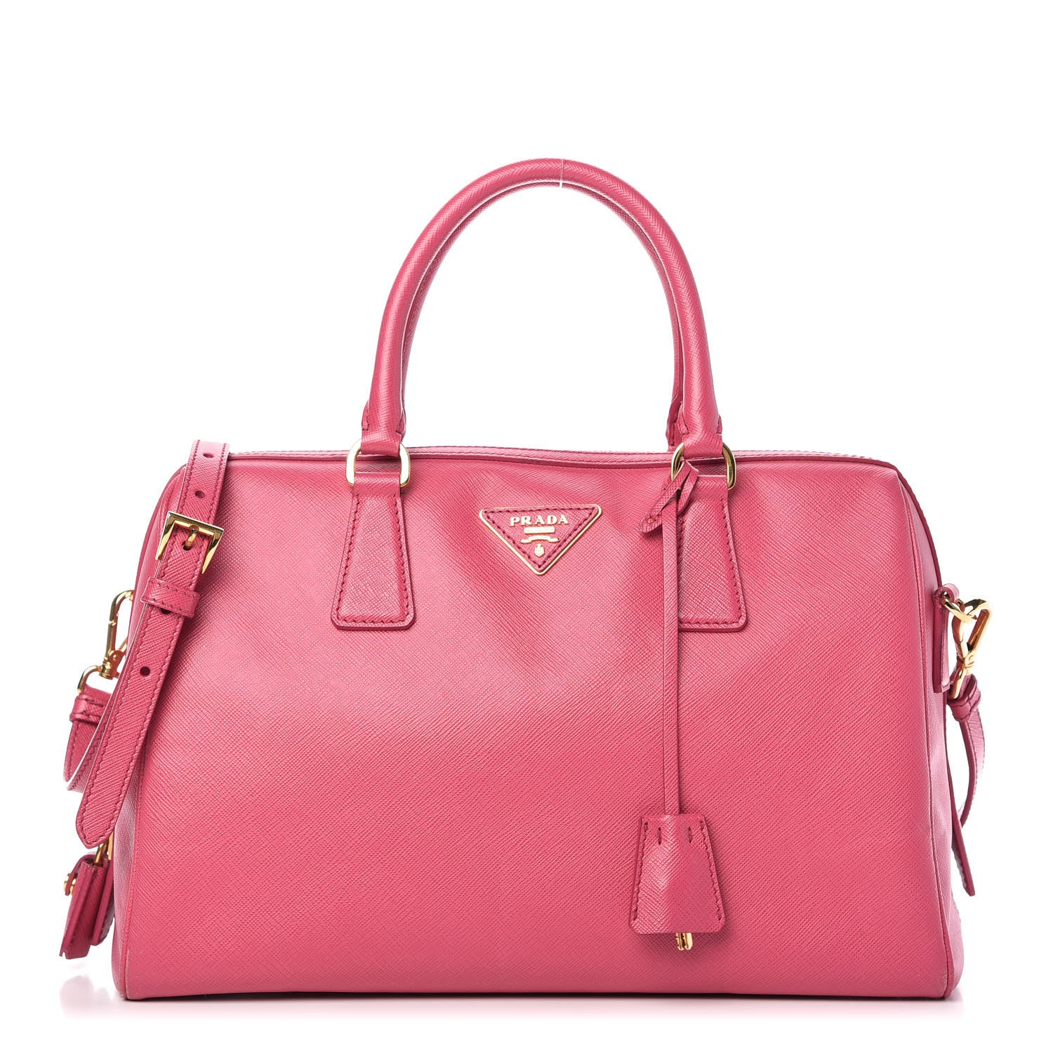 Prada Saffiano Bauletto Peonia 1 of 10