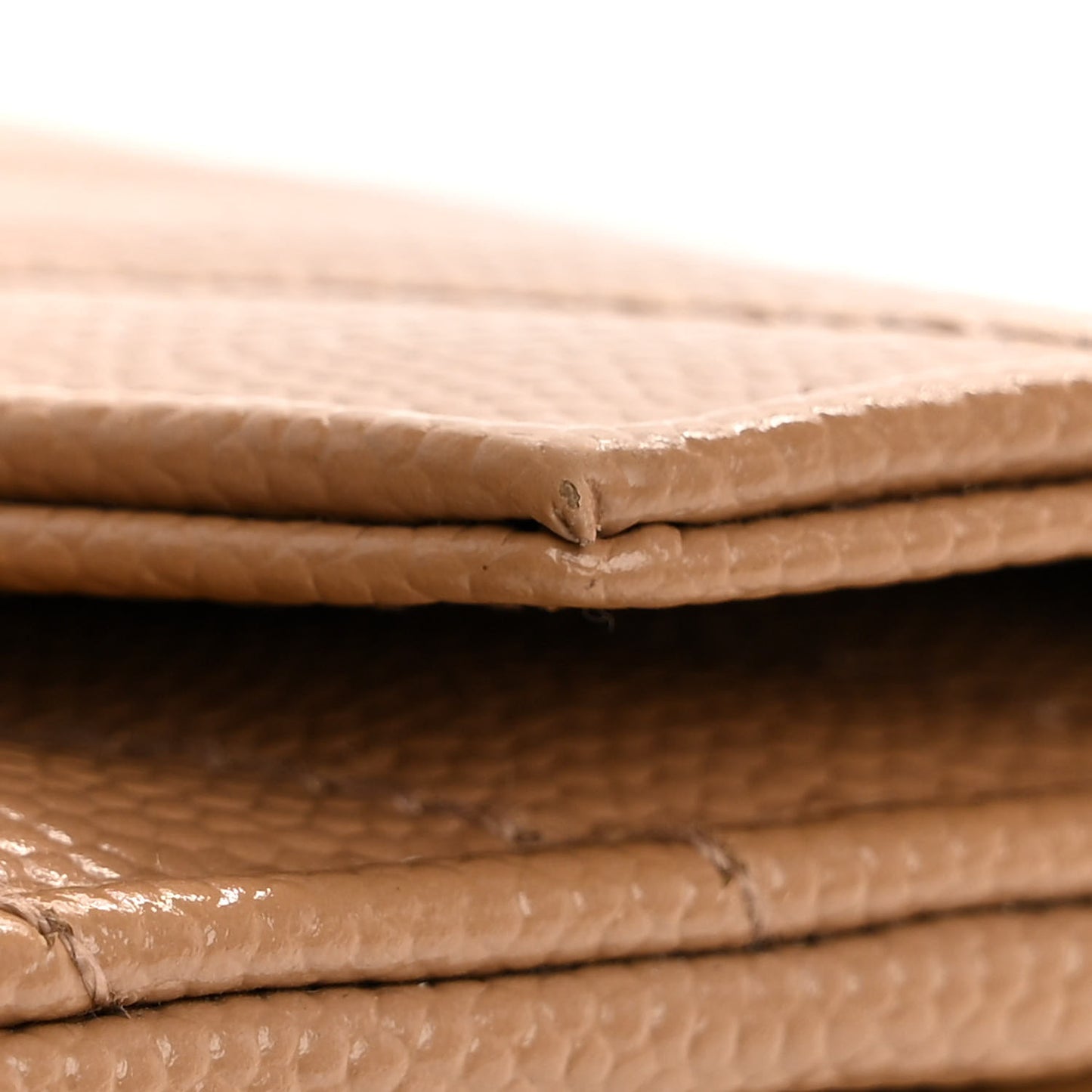 Grain De Poudre Matelasse Chevron Monogram Flap Wallet Cork