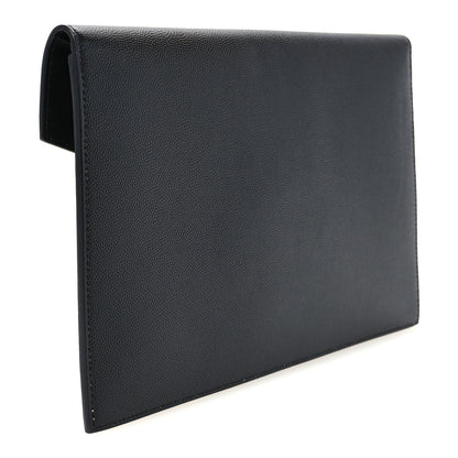 Saint Laurent Grain De Poudre Uptown Pouch Black 3 of 8