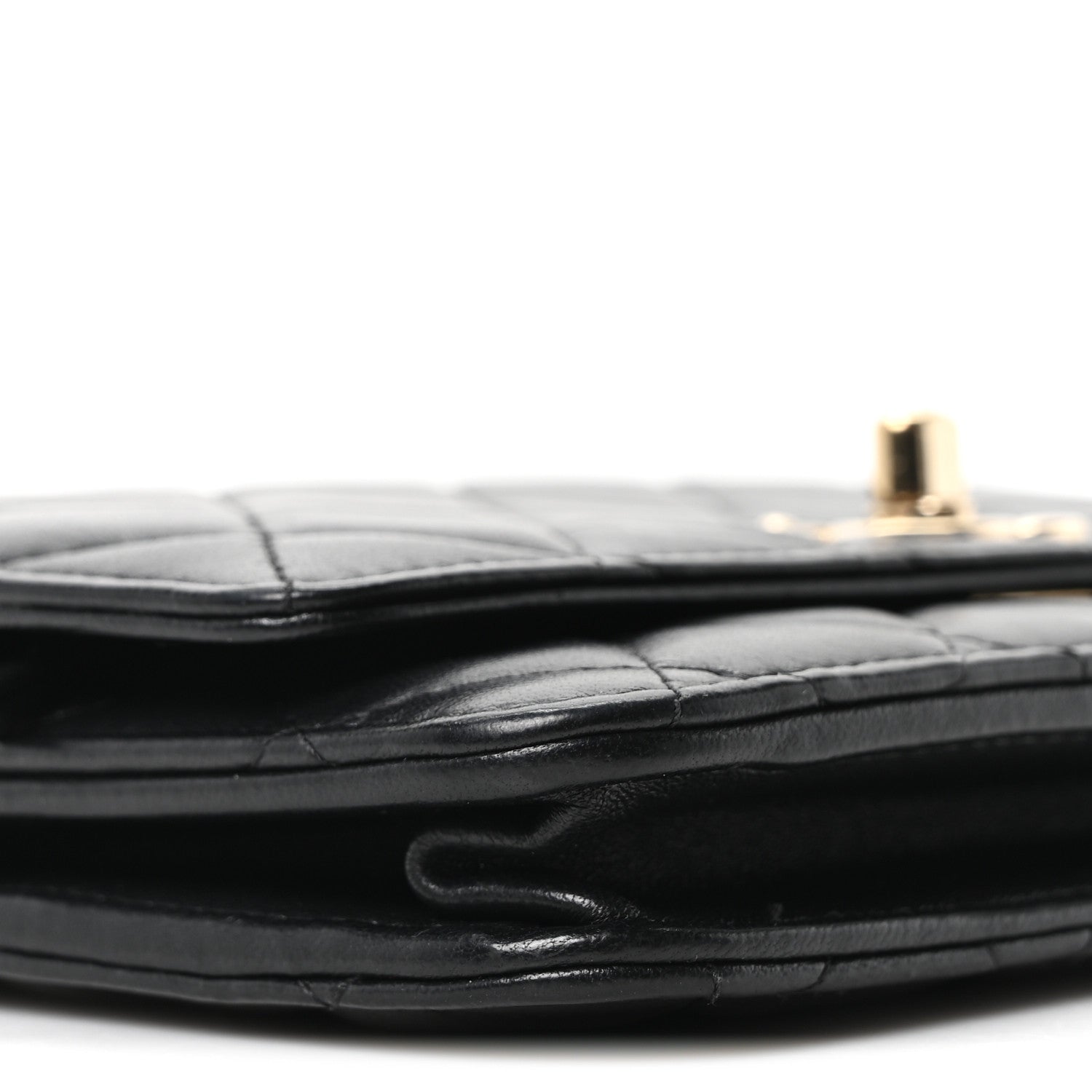 Chanel Lambskin Quilted Trendy CC Wallet On Chain WOC Black 9 of 11
