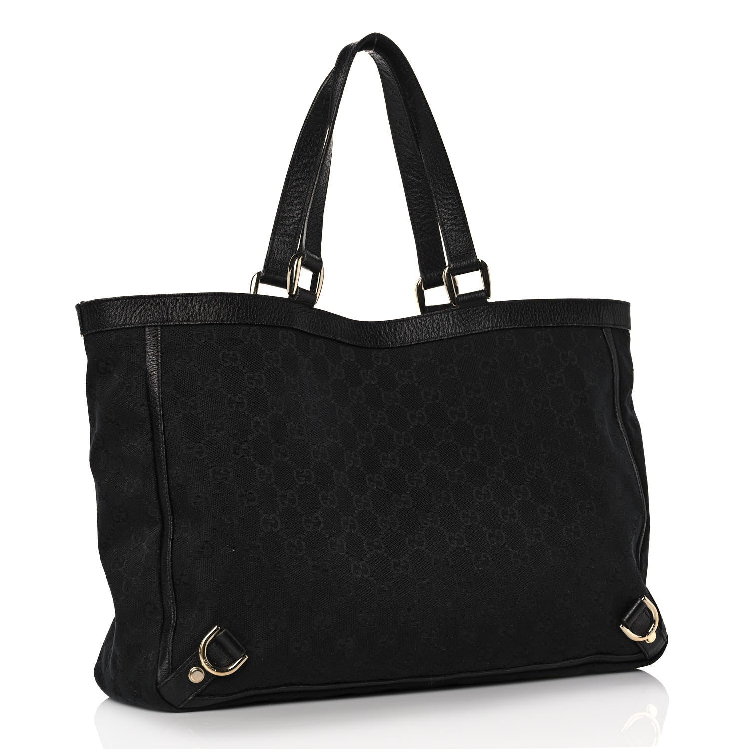 Gucci Monogram Large Abbey Tote Black 3 of 14