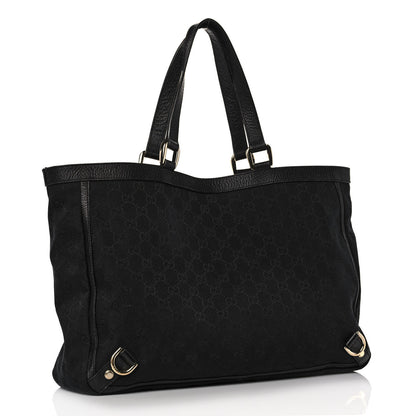 Gucci Monogram Large Abbey Tote Black 3 of 14