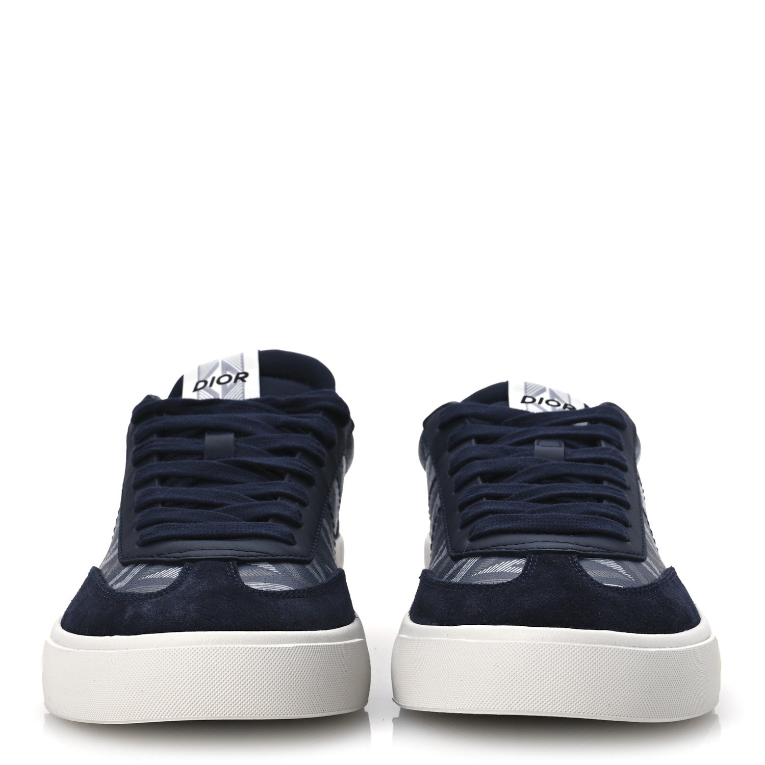 Christian Dior Canvas CD Diamond Mens B101 Low Top Sneakers 42 Navy 3 of 11