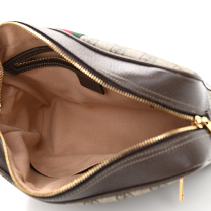 Gucci GG Supreme Monogram Web Small Ophidia Shoulder Bag Brown 5 of 11