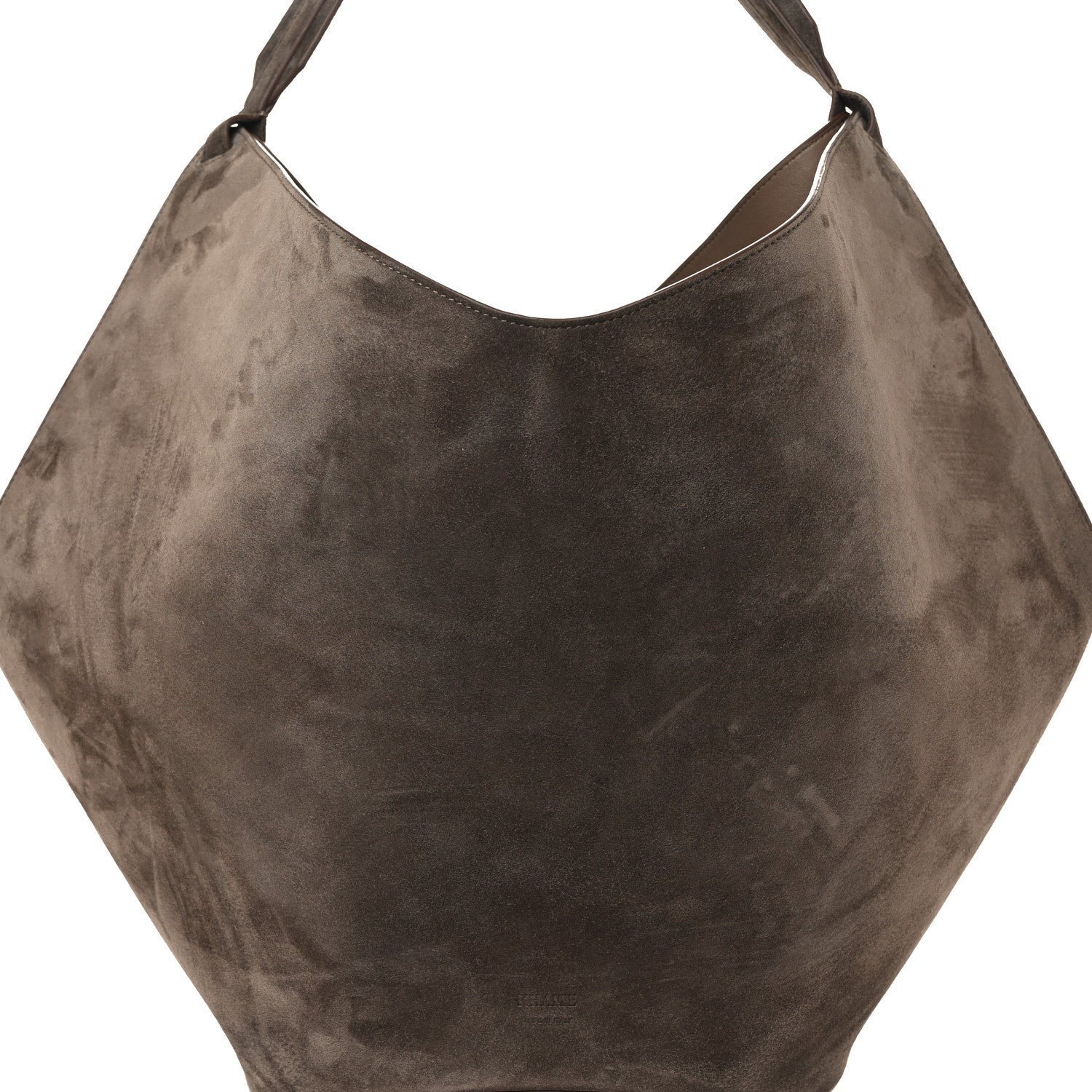Khaite Suede Calfskin Medium Lotus Tote Toffee 8 of 10