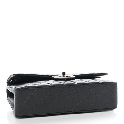 Chanel Caviar Quilted Medium Double Flap Dark Grey 3 of 8