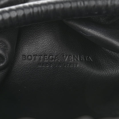 Bottega Veneta Bark Calfskin Embossed The Pouch Oversized Clutch Black 6 of 10
