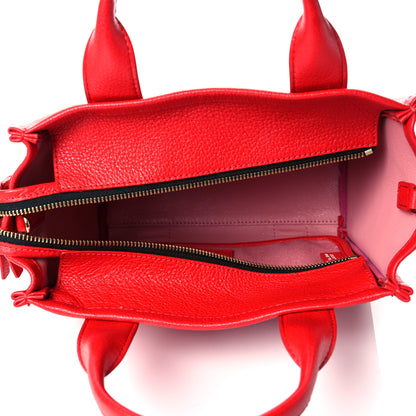 Marc Jacobs Grained Calfskin Small The Tote Bag Red 4 of 9